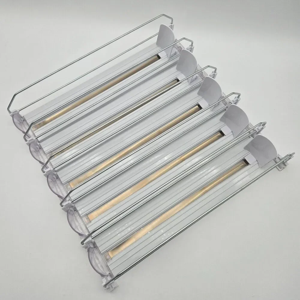 5-Row Spring Loaded Soda Can Dispenser / Refrigerator Beverage Organizer - As-Is